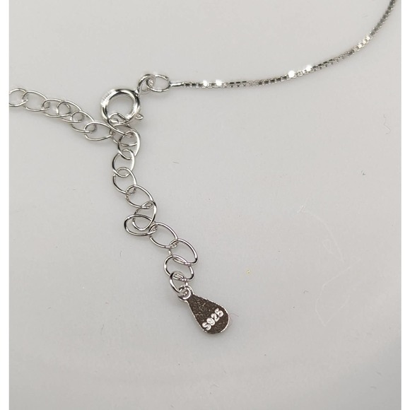 Certified 1 ct Genuine White Moissanite  necklace 925 Sterling silver 2. - Picture 3 of 8